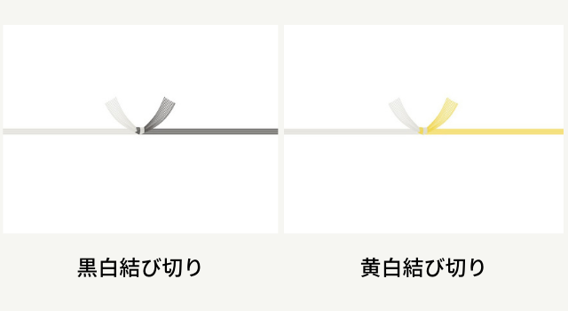 香典返の掛け紙（のし）水引は黒白か黄白