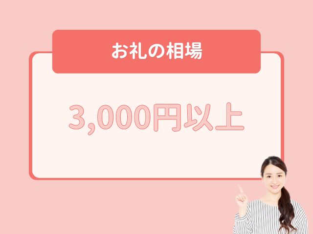 結婚式の受付のお礼相場は3000円以上